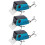 3PCS Unique Square Shape Mini Lure Artificial Simulation Lifelike Bait Fishing Tackle3# 6