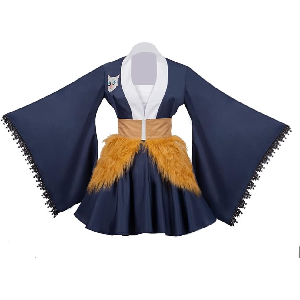 ( Hashibira Inosuke, Large) Kamado Tanjirou Cosplay Rengoku Costume Inosuke Hashibira Kimono for Halloween Party Cosplay Outfits