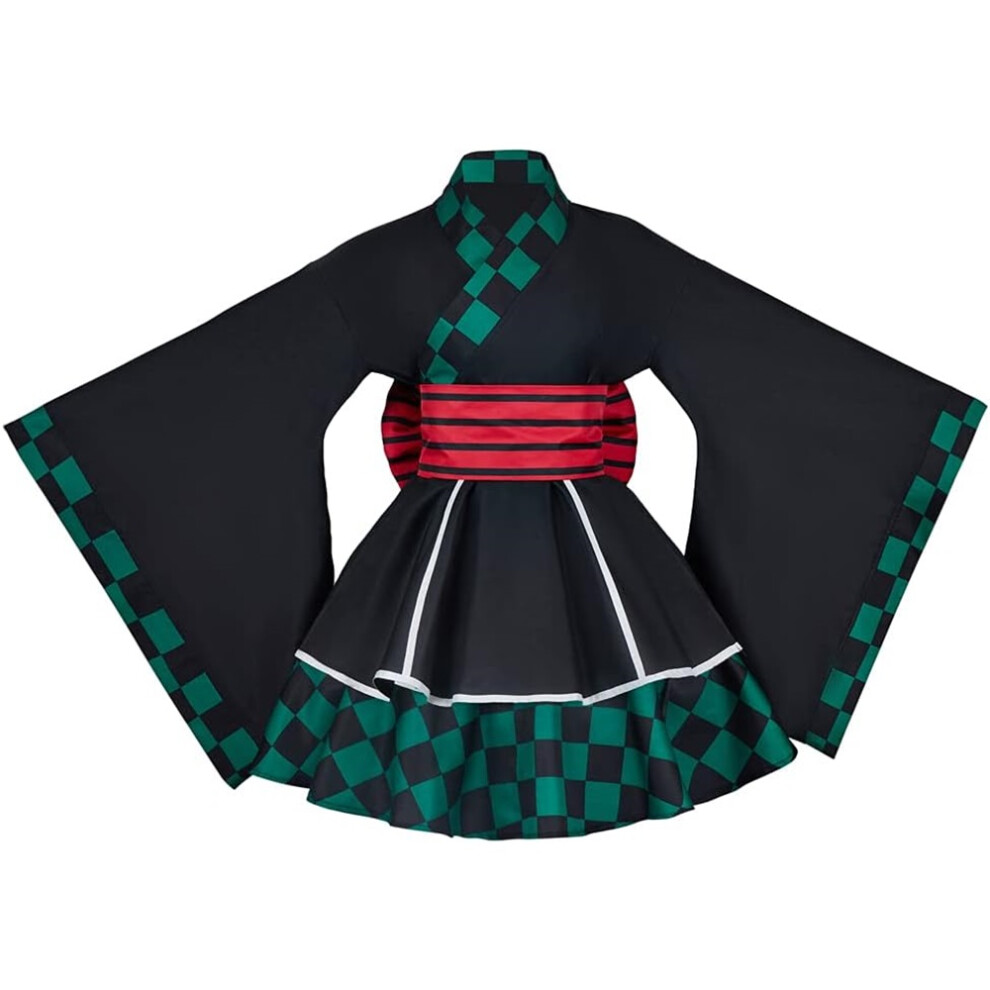 ( Kimono, Large) Kamado Tanjirou Cosplay Rengoku Costume Inosuke Hashibira Kimono for Halloween Party Cosplay Outfits