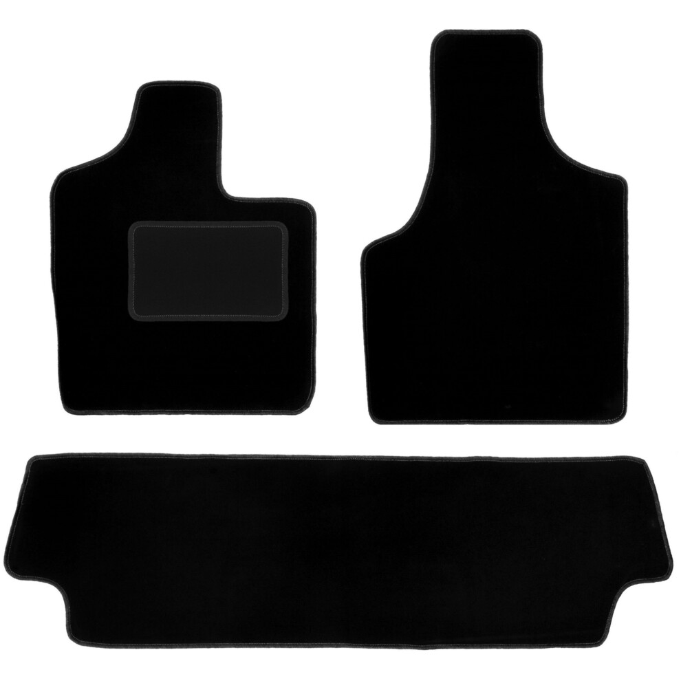 Schwarze Velours-FußMatten: Chrysler Grand Voyager Iii Minivan (2000-2008)-image