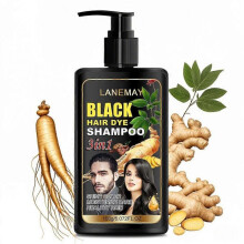 (1pc) Hair Dye Shampoo, 3 in 1 Hair Dye Shampoo for Gray Coverage, Hair Instant Dye Shampoo for Men & Women