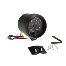 (As show, One size) 3.75 ''automobile Refitted Instrument Black White Light Tachometer