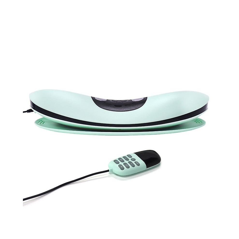 (As show, One size) Waist lumbar intelligent electric massage hot compress vibration lumbar traction massager