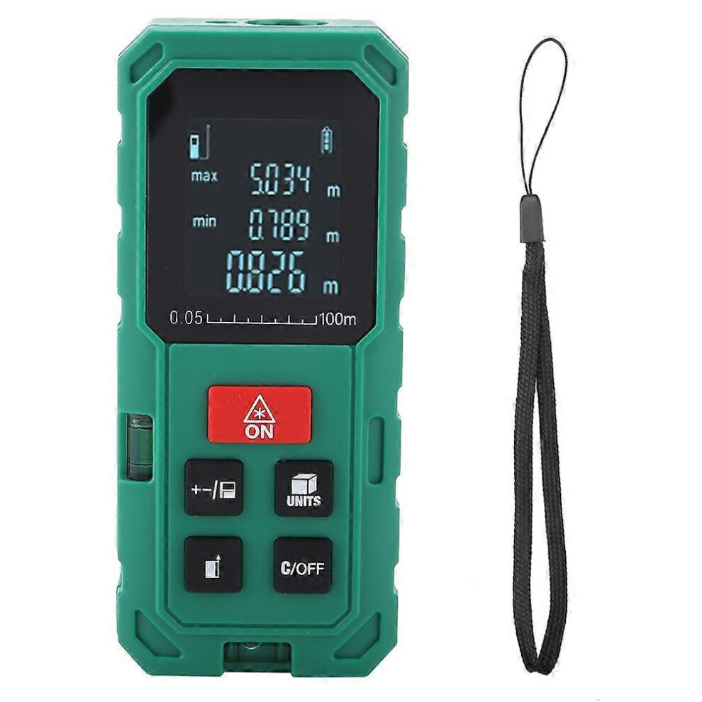 (As Show, One Size) Digital Laser Rangefinder Distance Meter Laser Range Finder Tape Distance Measure (S100) 6909775570586