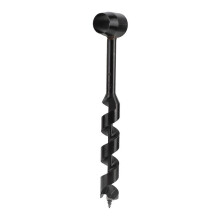 (As show, One size) Black Manual Auger Drill High Hardness Light Weight Portable Survival Drill for Wilderness Woodworking 25230mm/0.989.06in