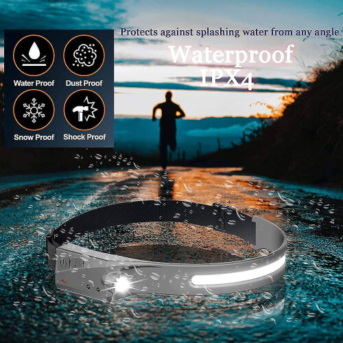 (As show, One size) Headlamps Waterproof Sensor Headlight Powerful Cob Head Torch 5 Models 2