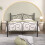 Double Bed Frame Mattress Foundation with Deluxe Headboard 1