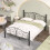 Double Bed Frame Mattress Foundation with Deluxe Headboard 3