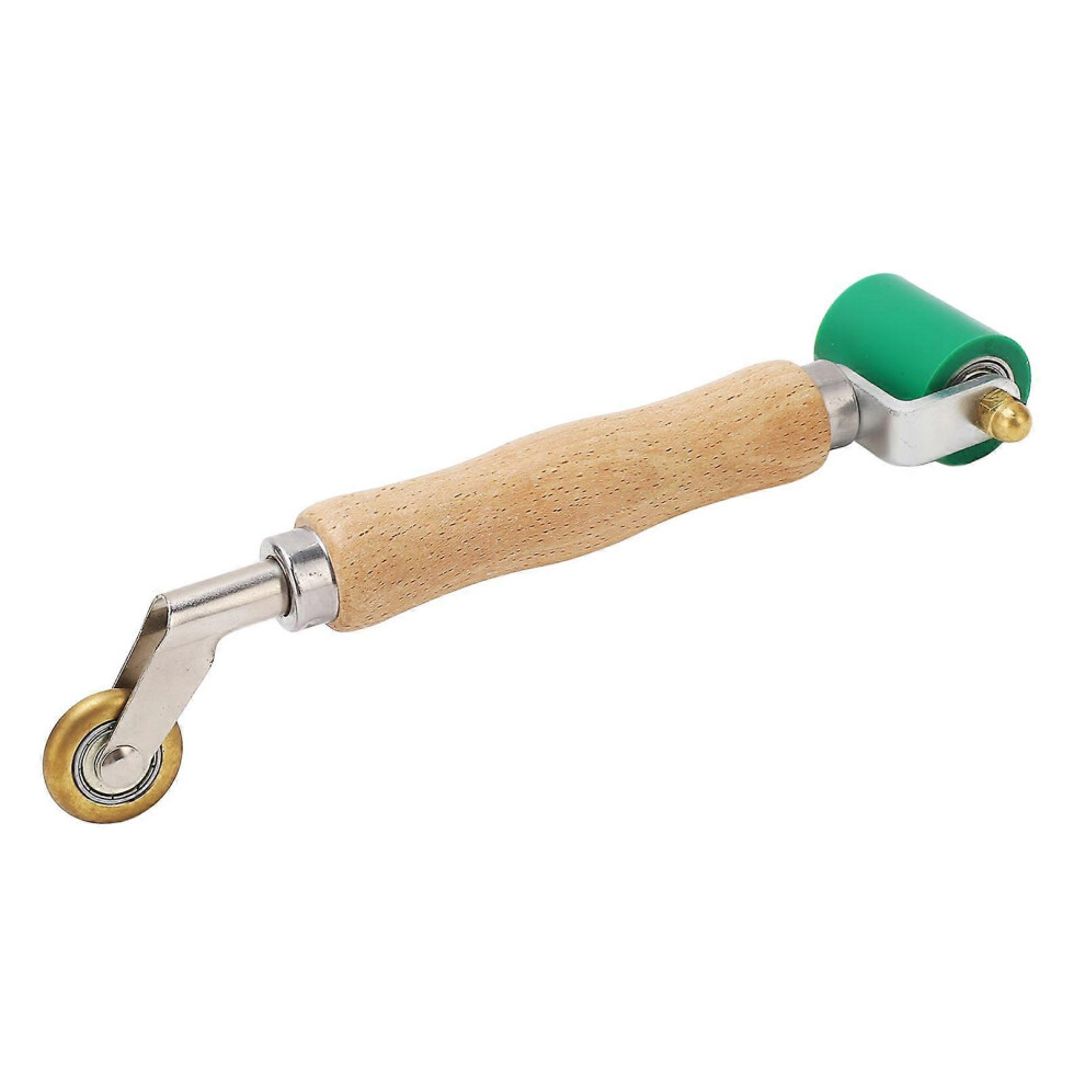(As Show, One Size) Double End Seam Roller High Temperature Resistant Silicone Wheel Brass Wheel Penny Roller For Wallpaper Pvc Membranes 6909775994573