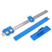 (As show, One size) Punch Locator Drill Guide Sleeve Cabinet Hardware Jig Drawer Pull Wood Dowelling Tool