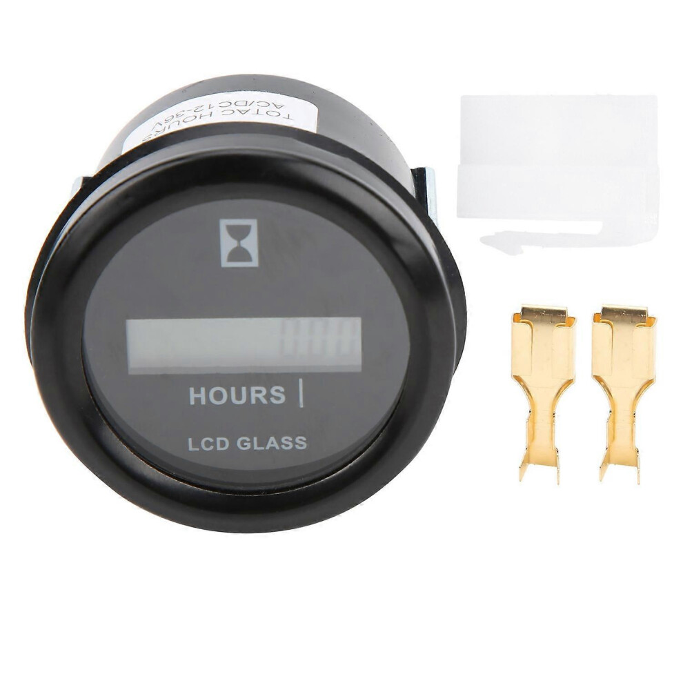 (As Show, One Size) Hx748y Lcd Electronic Timer Highaccuracy Hour Meter Gauge For Car Construction Machinery 6909775657621