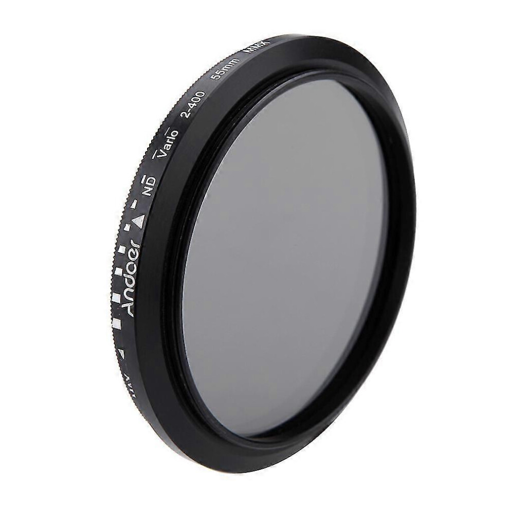 (As Show, One Size) 55Mm Nd Fader Neutral Density Adjustable Nd2 To Nd400 Variable Filter 6909775954829