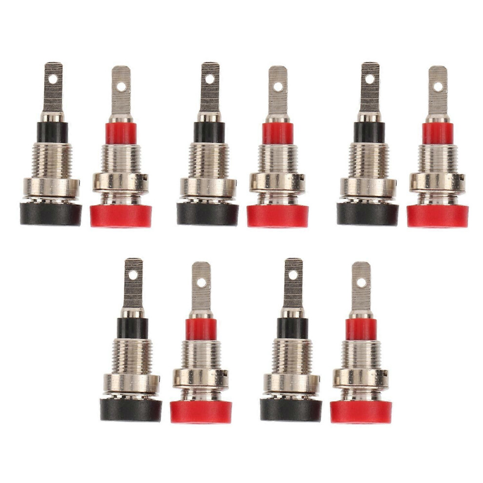 (As Show, One Size) 10Pcs Banana Socket Brass 2Mm Panel Socket Connector Terminals For Industrial Equipment Automobiles 6909775580745