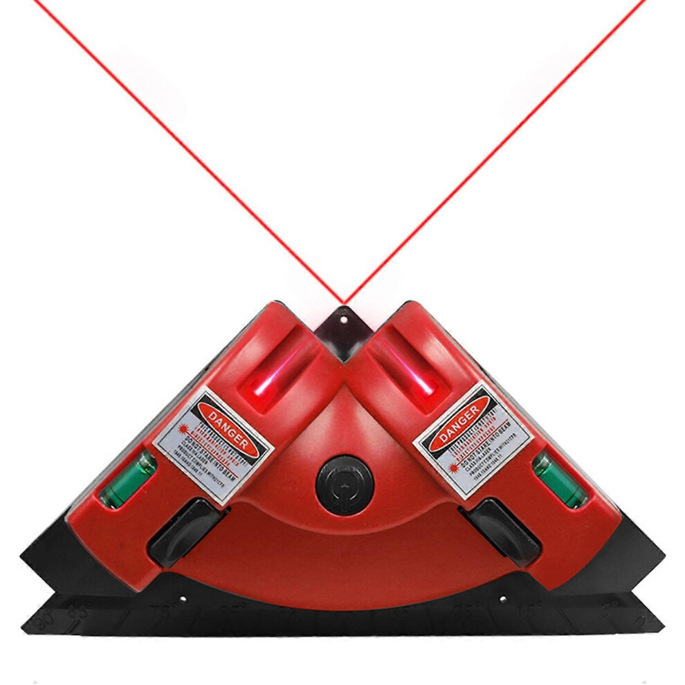 (As Show, One Size) Right Angle Laser Projection Level Integrated Plastic Housing Infrared Horizontal Vertical Laser Lin 6909775618745