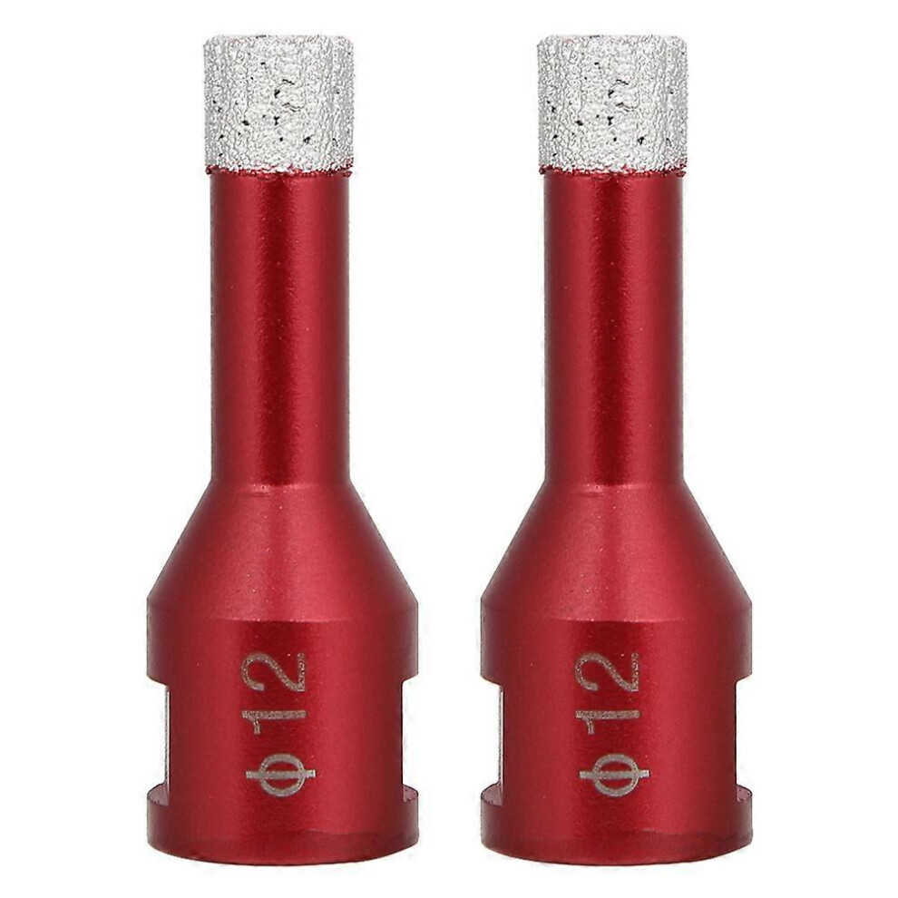 (As Show, One Size) 2Pcs Hole Saws Bit Diamond M14 Female Thread Angle Grinder Accessories For Ceramic Tiles12mm 6909775988442