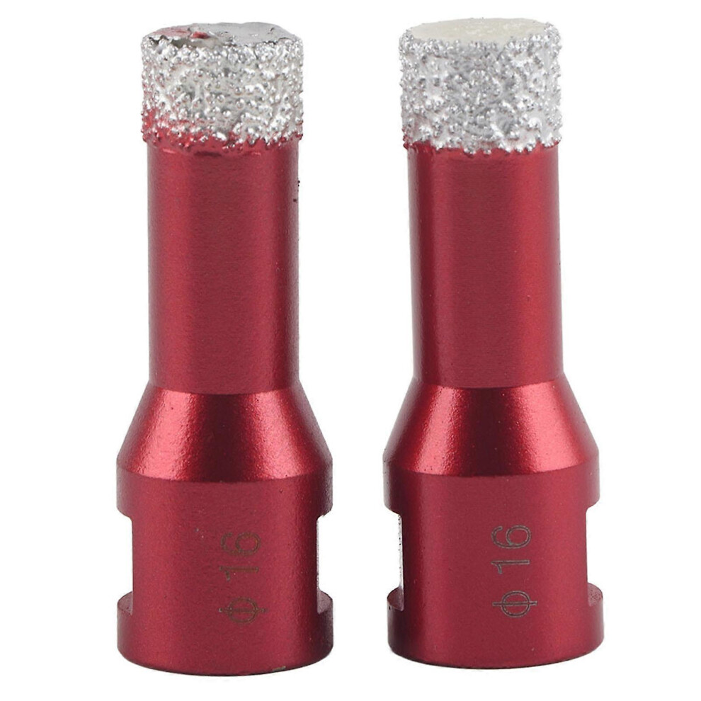 (As Show, One Size) 2Pcs Hole Saws Bit Diamond M14 Female Thread Angle Grinder Accessories For Ceramic Tiles16mm 6909775984895