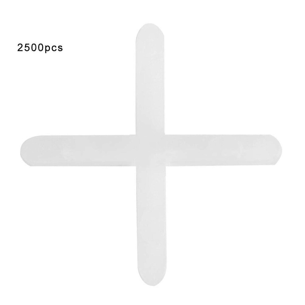 (As Show, One Size) 2500Pcs Ceramic Tiler Plasitc Tile Spacer Plumber Reuseable Leveling System 1Mm/1.5Mm1mm 6909775985588
