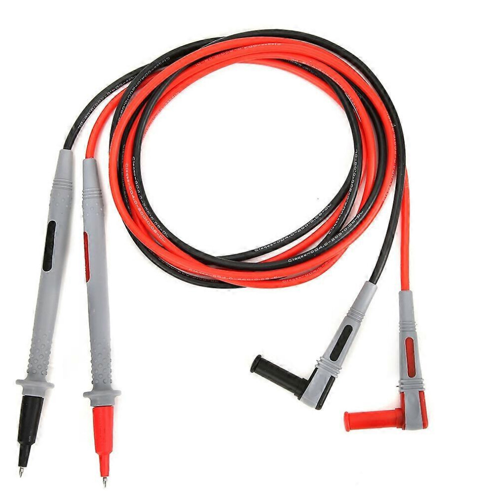 (As Show, One Size) P1505 150Cm 1000V/10A Universal Multimeter Test Lead Probe Cable Silicone Wrap Copper Needle 6909775566367