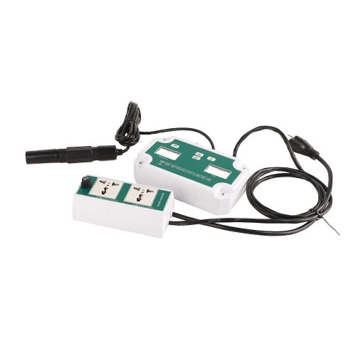 (As show, One size) WiFi PH TDS Detector High Accuracy Water Quality Controller Analyzer with Temperature Probe US Plug 2