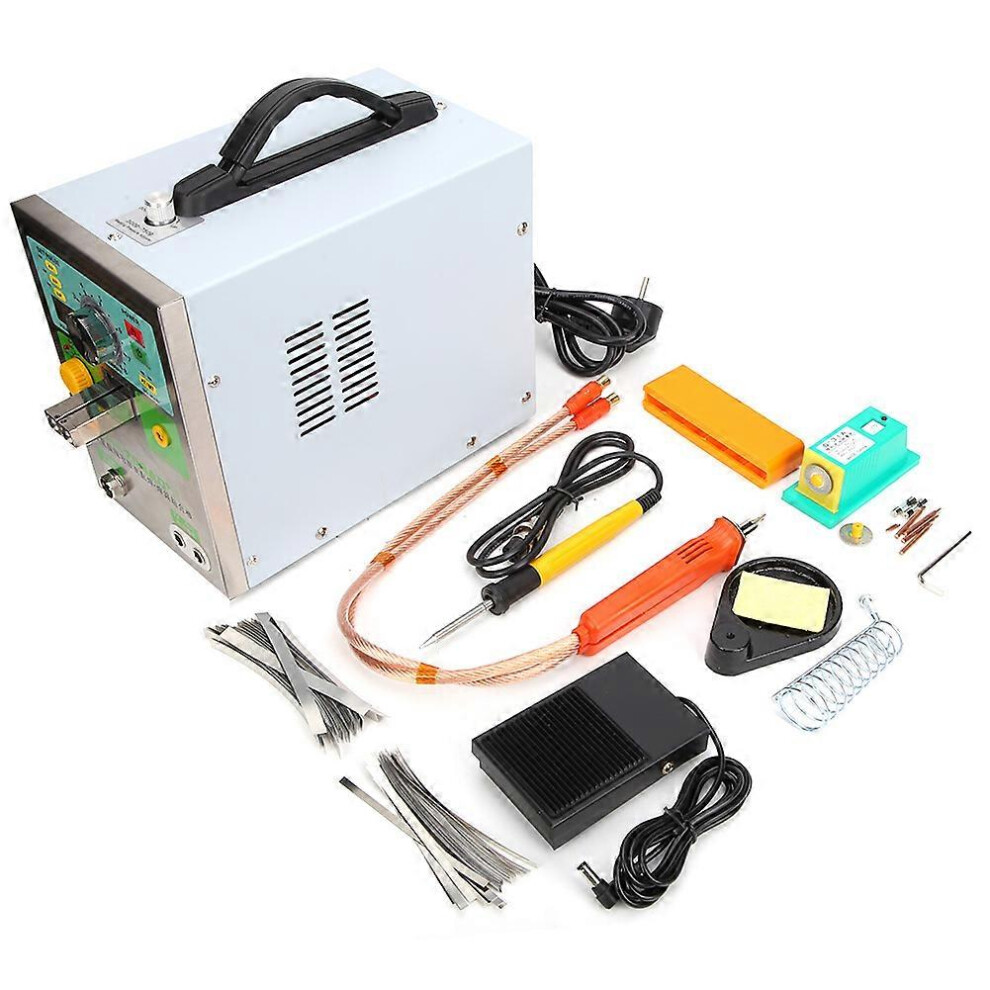 (As Show, One Size) Automatic Pulse Spot Welder Handheld Welding Pen Battery Pack Welding Machineeu 220V 6909775965436