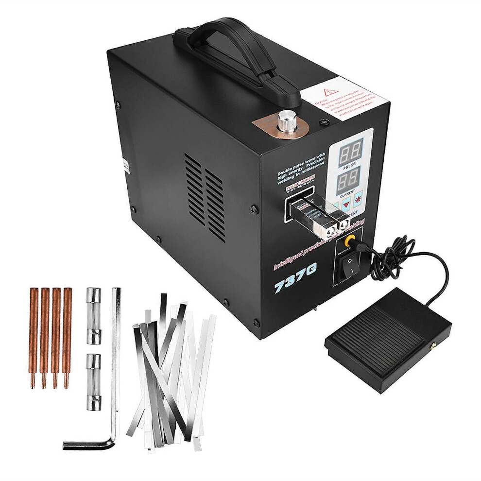 (As Show, One Size) Portable Dual Pulse Battery Spot Welder Welding Machine 800A 0.05-0.2Mm 6909775976630