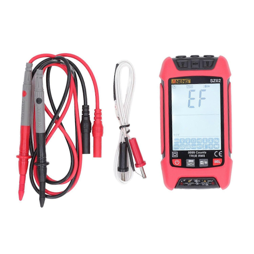 (As Show, One Size) Digital Multimeter Intelligent Anti Burning Automatic Lcd Backlit Display Ncv Volt Amp Meter With Di 6909775563656