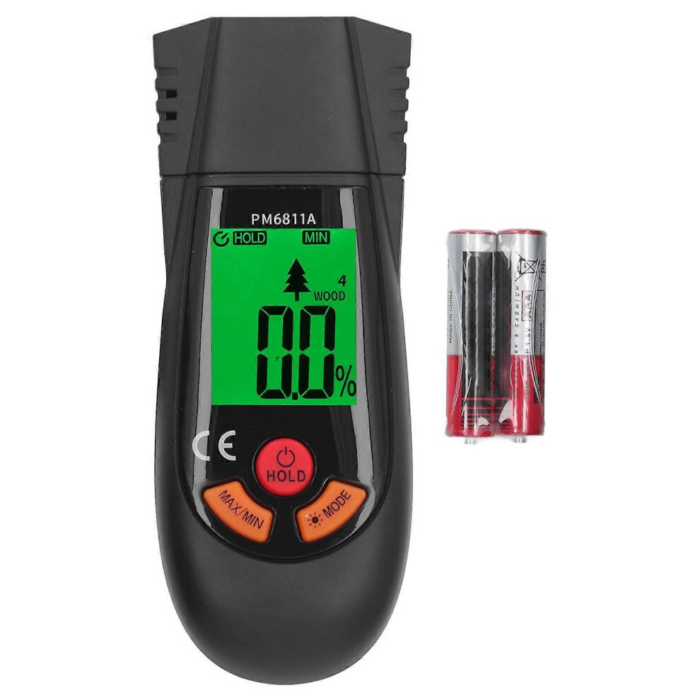 (As Show, One Size) Wood Moisture Meter Woodworking Digital Water Leak Detector Damp Tester For Building Material Firewo 6909775571163