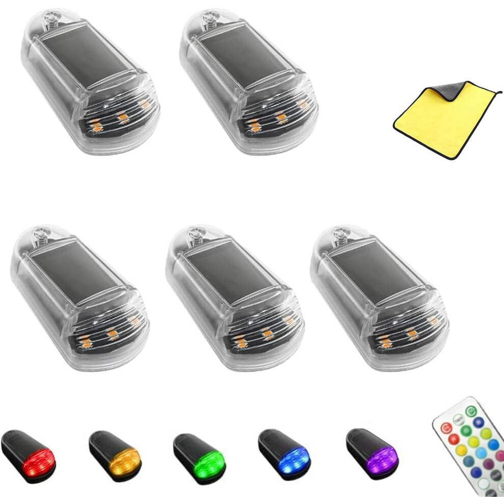(Colorful White) Wireless Solar Cab S For Truck,Waterproof Vibration Sensor Roof Led For Car,Universal Cab Marker With Remote Light/White 749691422912