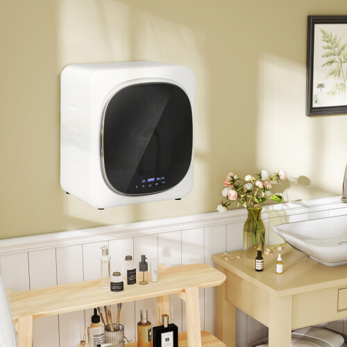 Homcom HOMCOM 4kg 800W Vented Tumble Dryer with Deodorize, Smart Mode, White