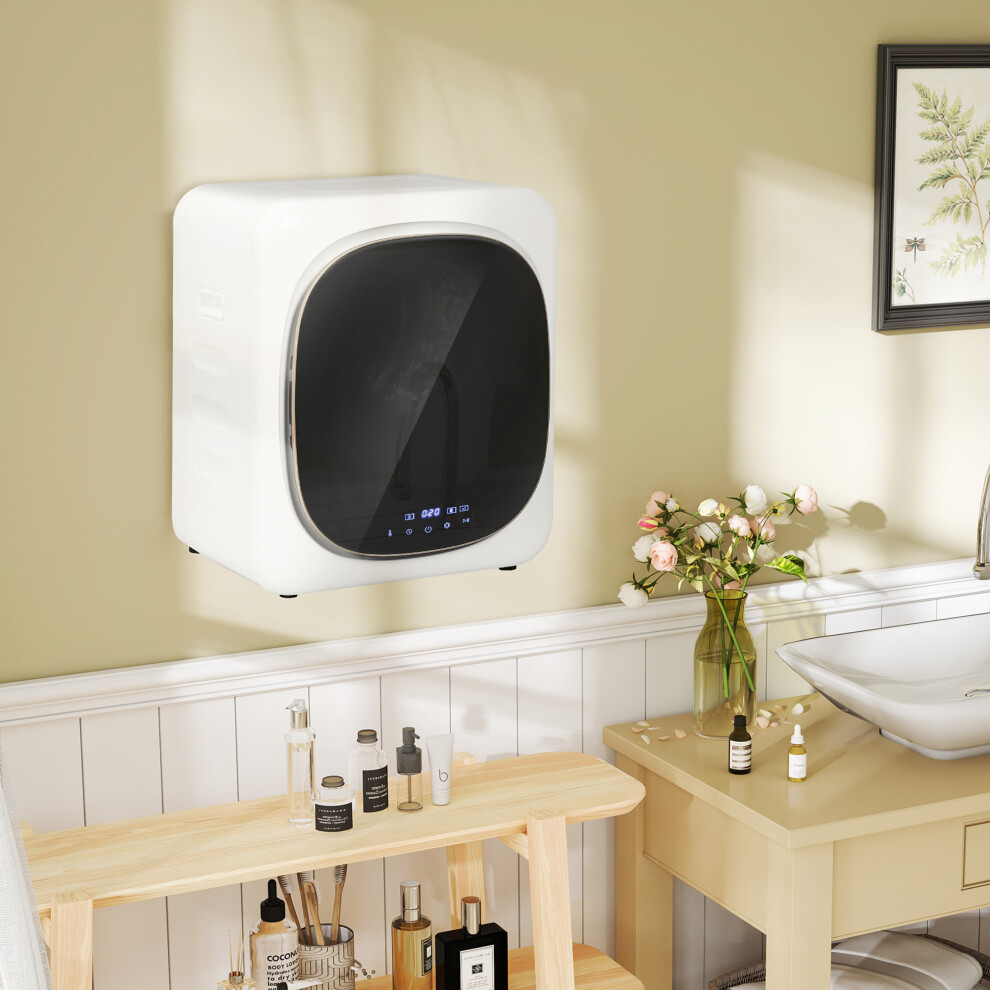HOMCOM 4kg 800W Vented Tumble Dryer with Deodorize, Smart Mode