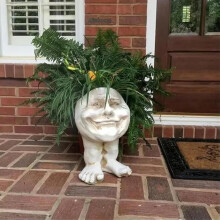(#3) Planter,Fanyil Vianys Joy Planter,Face Statue Planters,Sculpted Flower Pot,Unique Planters for Indoor Outdoor Plants,Face Planter Antique