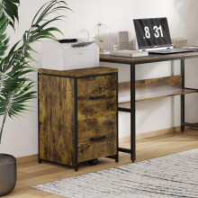Vinsetto 70cm Vertical Office Filing Cabinet w/ 2 Drawer, Hanging File Folder