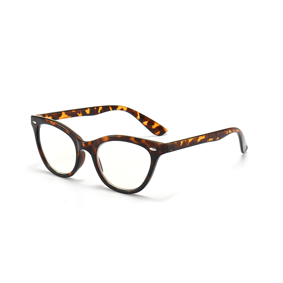 (C4, +150) Womens Cat Eye Reading Glasses 0 1.5 2.0 2.5 3.0 3.5 Blue Light Blocking Readers