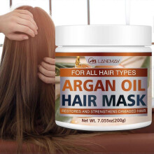 (1pc) Argan Oil Hair Mask - Deep Conditioning Moisturizer for Dry, Damaged Hair - Hydrating Repair Treatment for Split Ends
