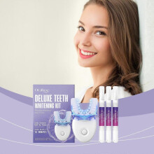 (2 Set) Teeth Whitening Kit with LED Lights, Teeth Whitener, Teeth Whitening Kit with 3 Whitening Gel Pen for Home and Travel