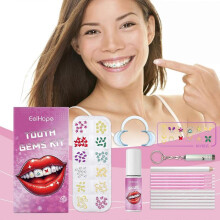 (3 Set) Tooth Gem Kit, DIY Tooth Gem Kit with Curing Light And Glue, Unleash Your Sparkly Smile