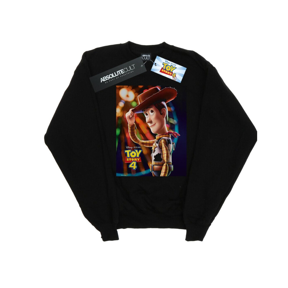 (3XL, Black) Disney Mens Toy Story 4 Woody Poster Sweatshirt