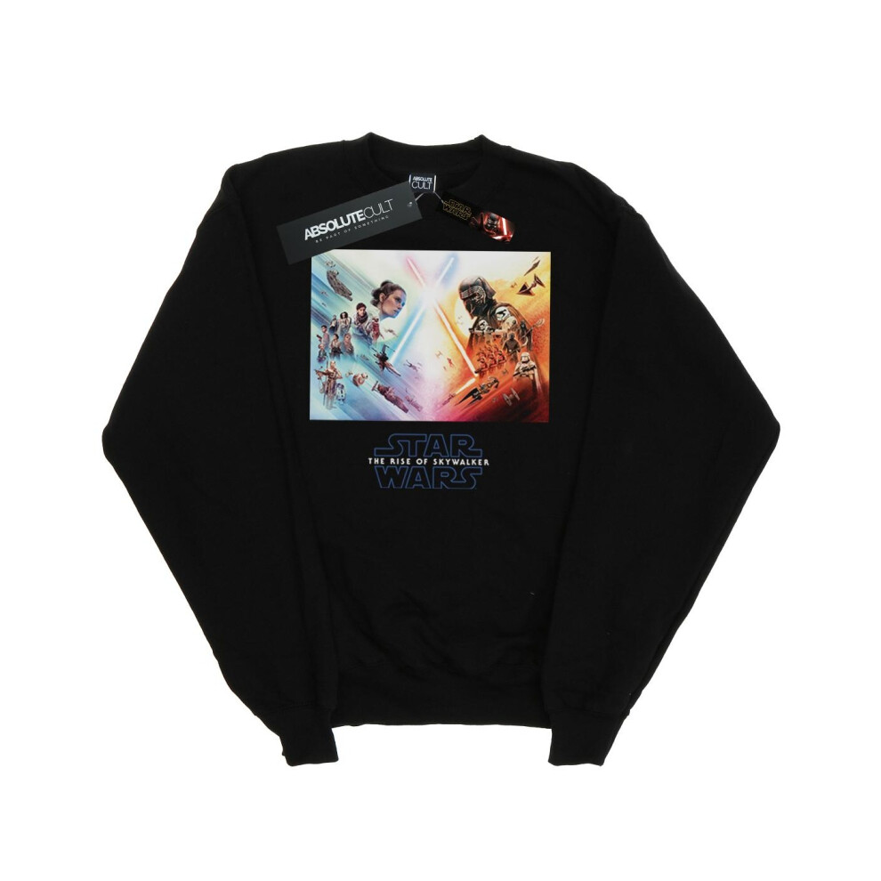 (3-4 Years, Black) Star Wars: The Rise of Skywalker Boys Star Wars The Rise Of Skywalker Battle Poster Sweatshirt