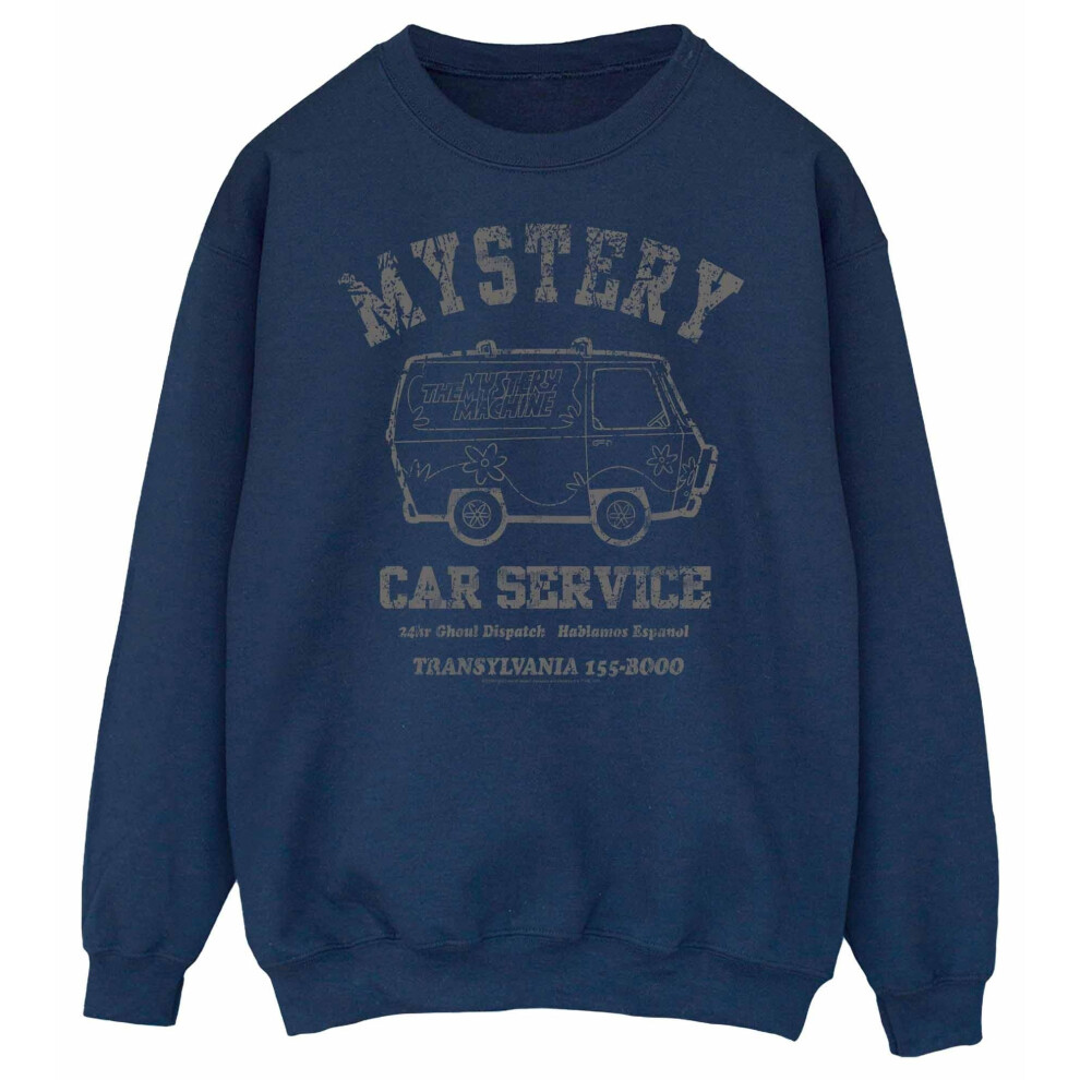 (L, Navy Blue) Scooby Doo Womens/Ladies The Mystery Machine Sweatshirt