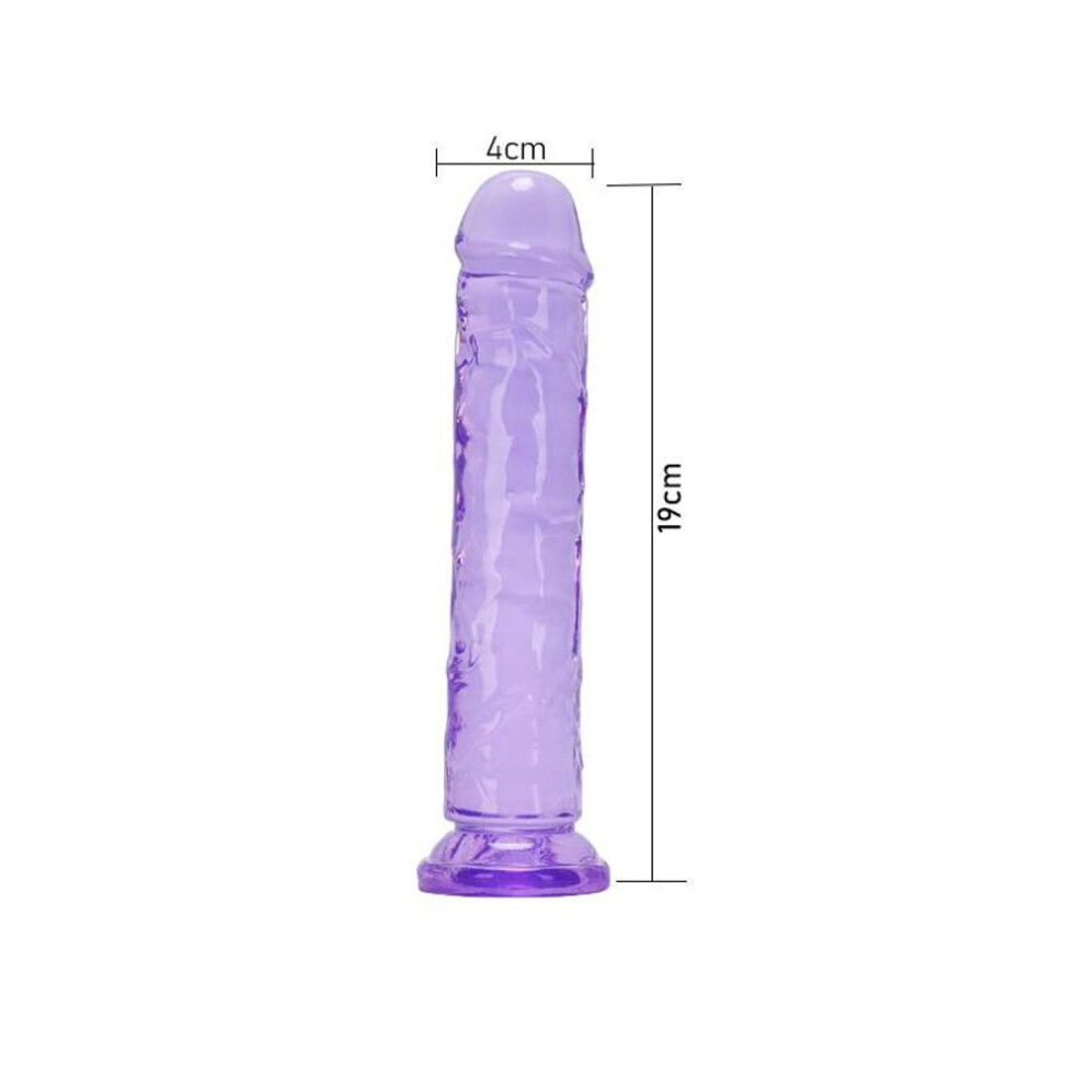 (purple, L) Realistic Small Jelly Dildo Women Erotic Anal Sex Toys Gay Soft Clitoris Vaginal Masturbators Penis Suction Cup Big Dick