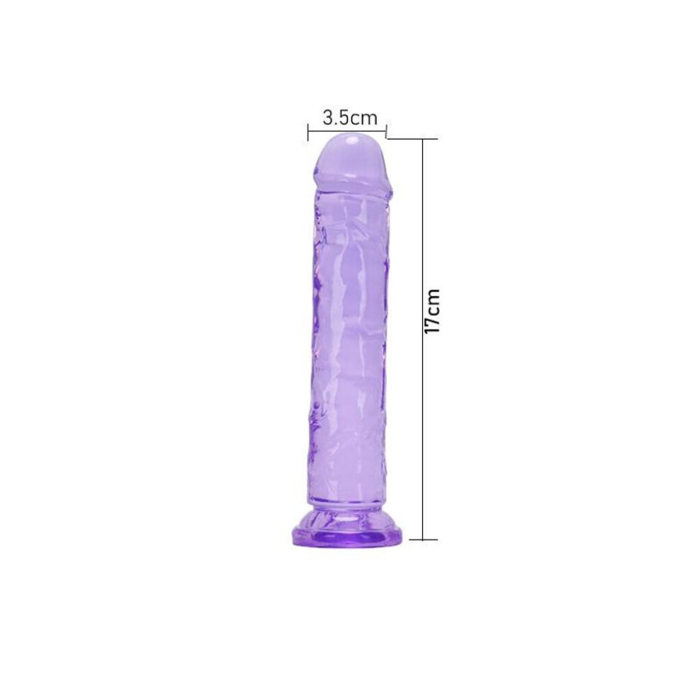 (purple, M) Realistic Small Jelly Dildo Women Erotic Anal Sex Toys Gay Soft Clitoris Vaginal Masturbators Penis Suction Cup Big Dick