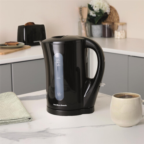 Hamilton Beach Hamilton Beach Essential 1.7L Plastic Kettle Black 1