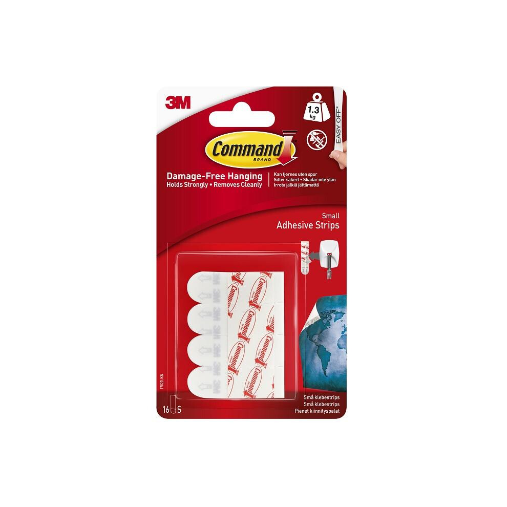 Command 17022UKN Small Adhesive and Refill Strips 1.3kg 16pk