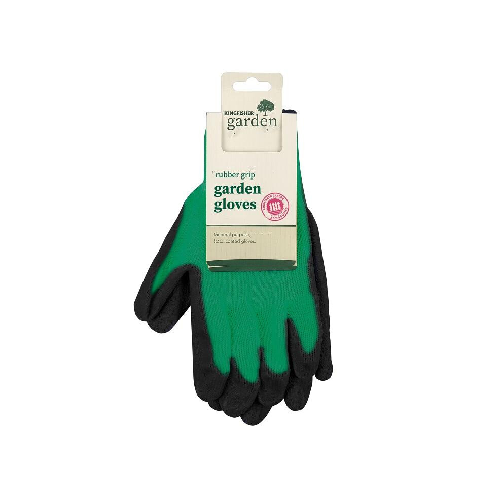 Kingfisher Medium Rubber Grip Garden Gloves
