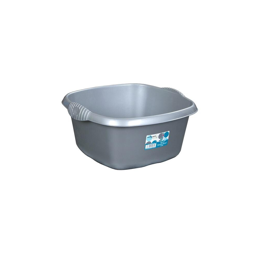 Casa Square Washing Up Bowl Silver 32cm-image-OPC-PH8GZGD-NEW