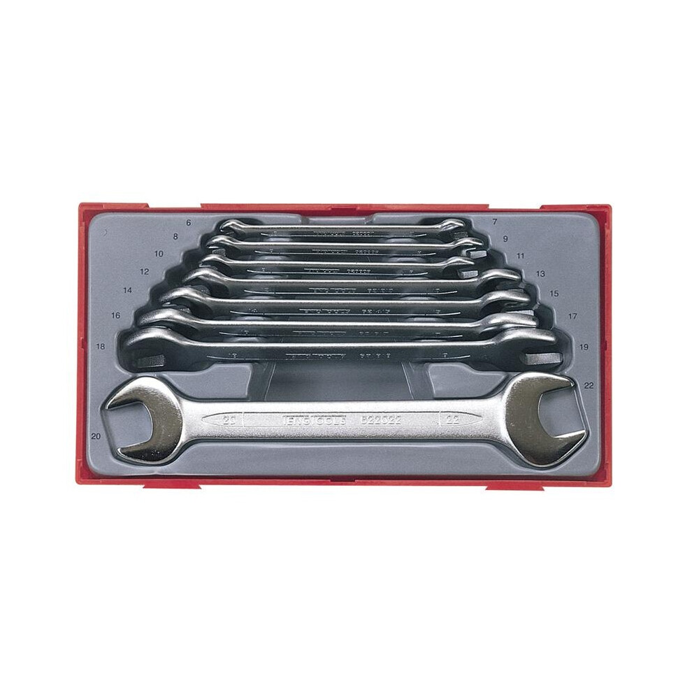 Teng Tt6208 Metric Open End Spanner Set, 8 Piece 5063750863818