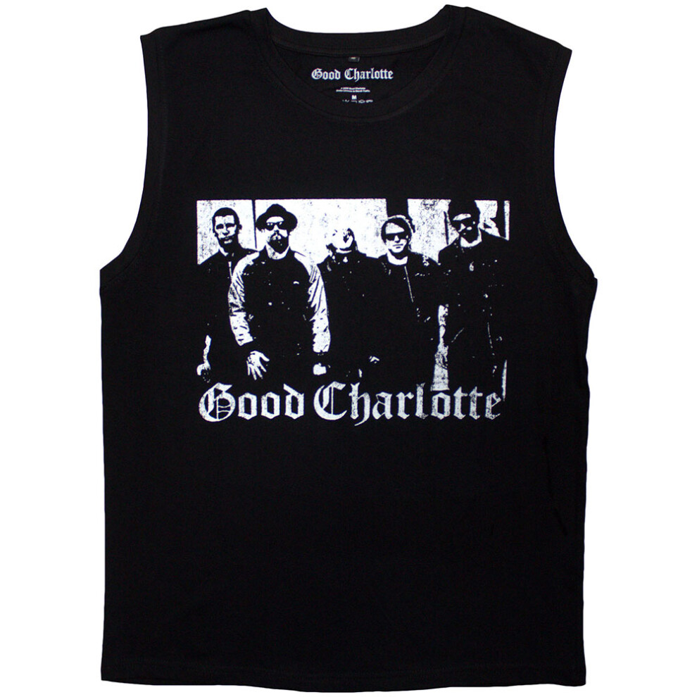 Good Charlotte Men's Black (M, ) Unisex Adult Band Photo Tank Top
