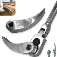 (1pcs) Crowbar Adapter Head Tools, Adjustable Crowbar Adapter Head, Ratcheting Indexing Pry Bar Wrecking Bar Fits 3/8 Ratchet Open End Wrench
