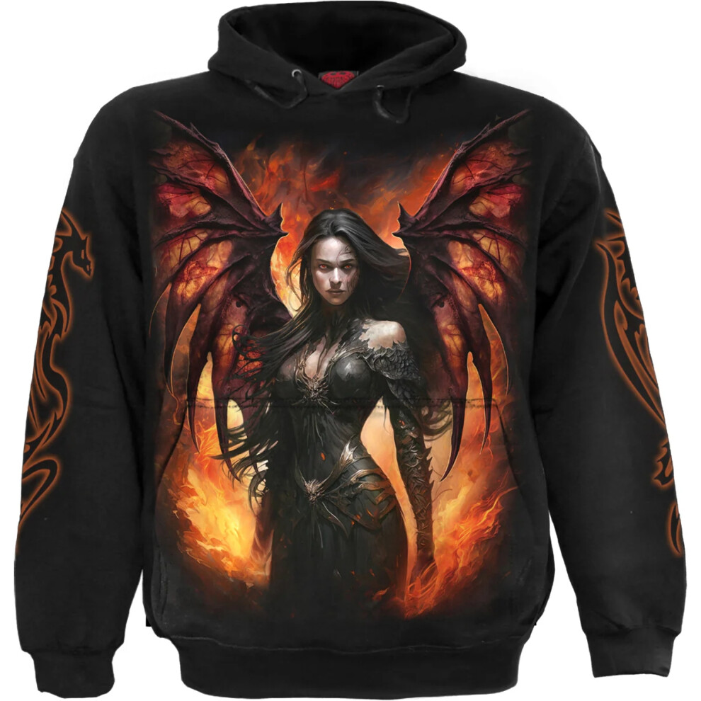 Spiral Direct Men's Black (Xl, ) Unisex Adult Draco Queen Hoodie