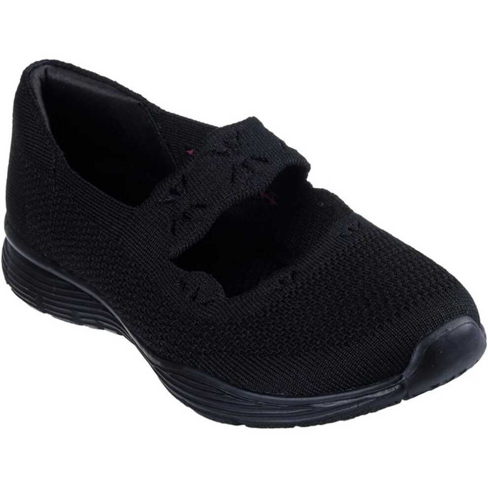 (3 UK, Black) Skechers Womens/Ladies Seager - Cute N' Coy Mary Janes
